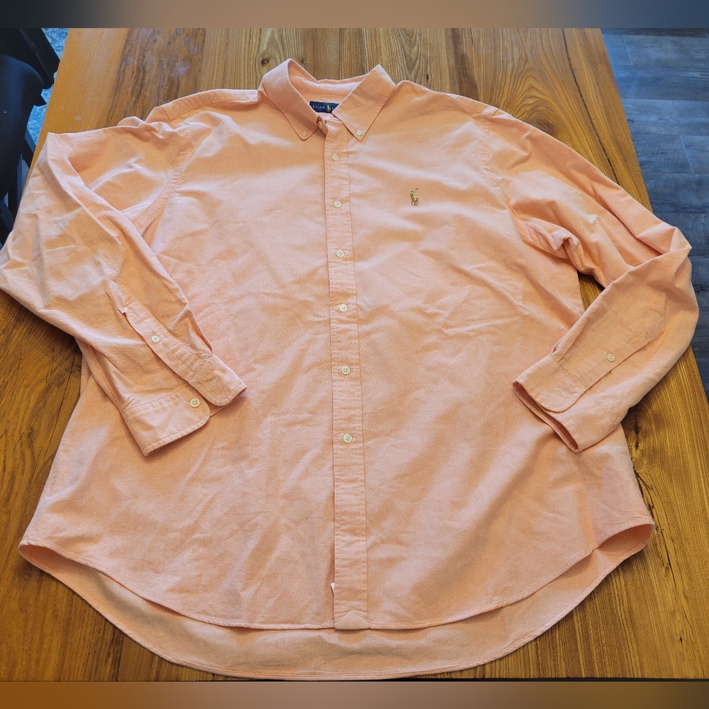 Ralph Lauren Coral Button-Up Shirt